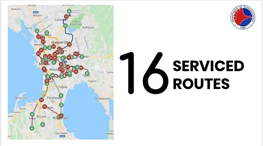 DOTr P2P Bus Routes