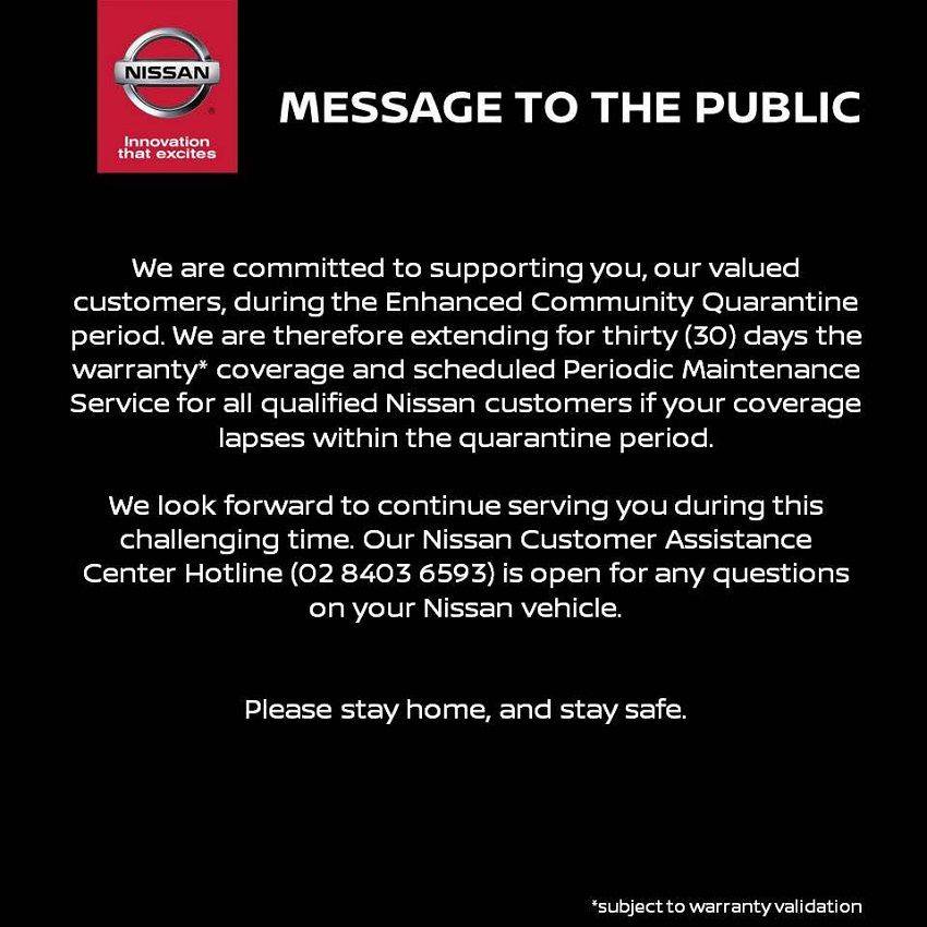 nissan ph warranty