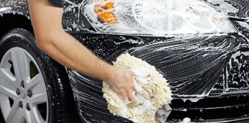 washing car