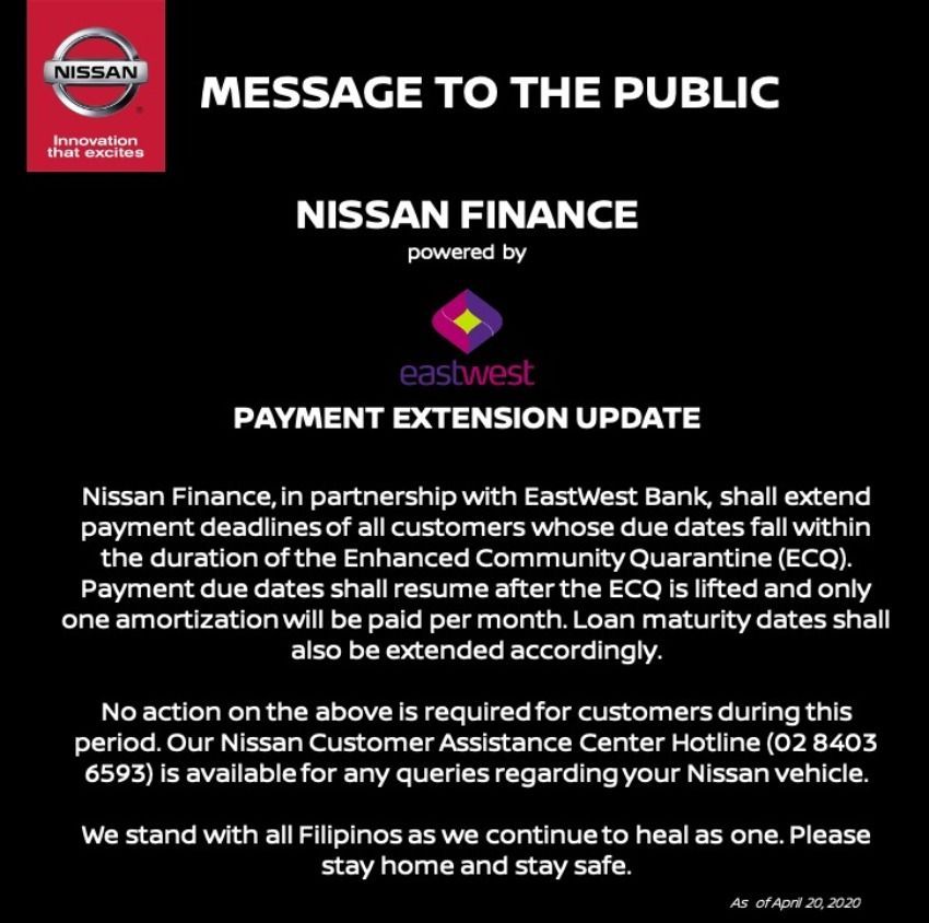 nissan finance overnight payoff address