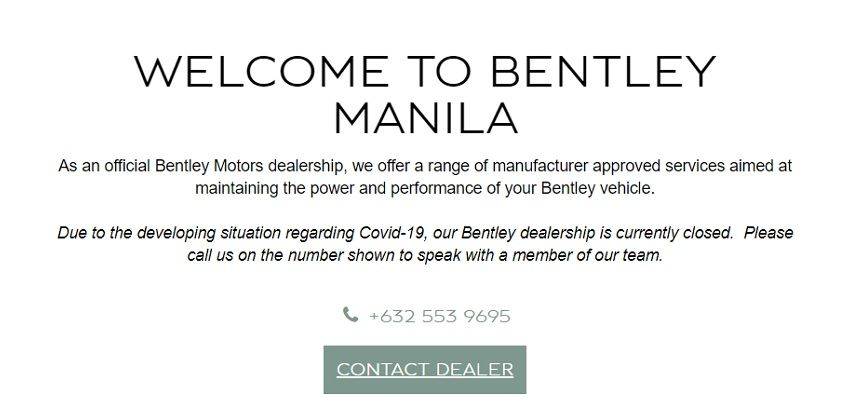 Bentley Manila