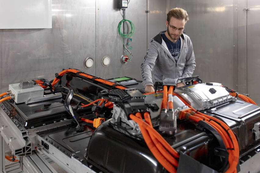 Volvo worker in their Sweden factory