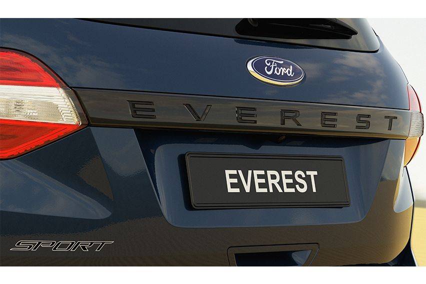 Ford Everest Sport liftgate