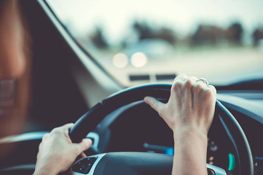 woman driving