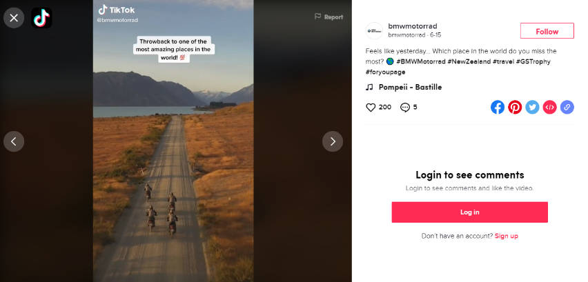 BMW Motorrad TikTok