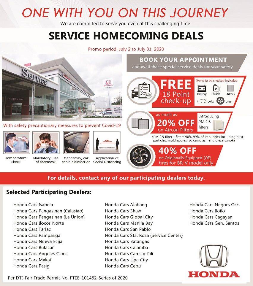 hcpi service homecoming deals