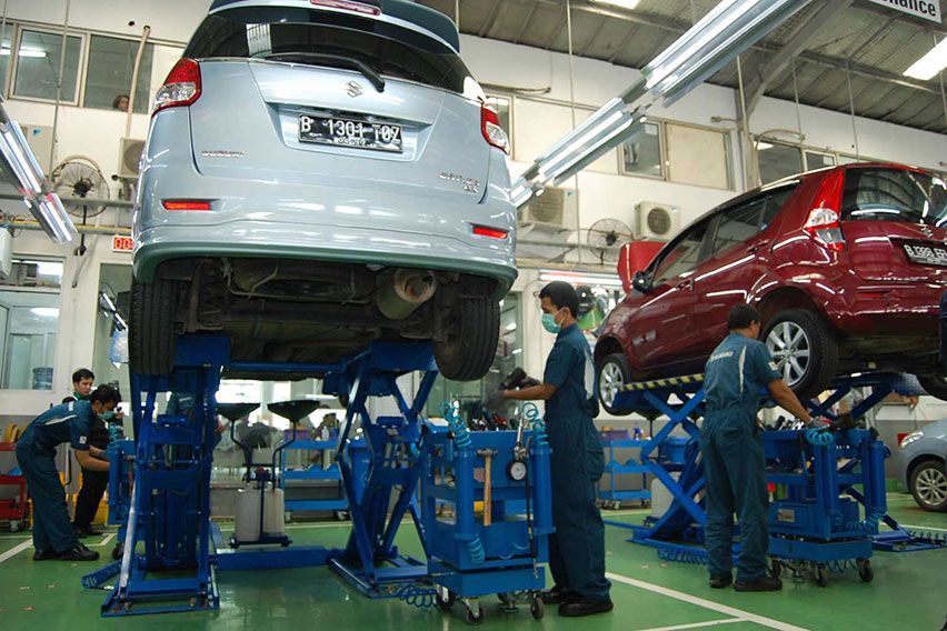 Agar Konsumen Tidak Membludak Saat Servis, Suzuki Terapkan Hal Ini bengkel suzuki