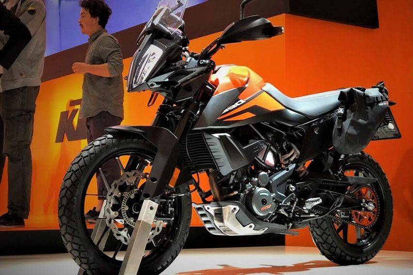 KTM 390 Adventure launching