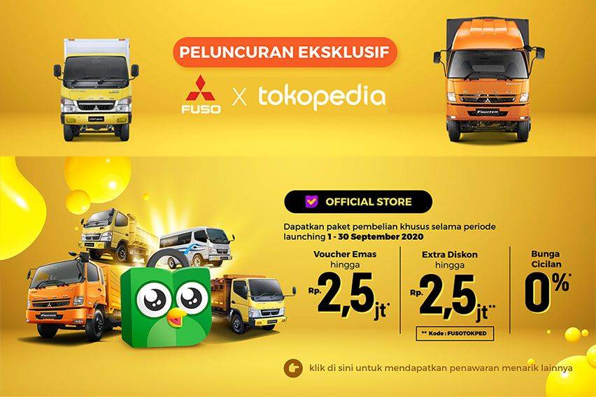 Jaring Konsumen, Mitsubishi Fuso Jualan Truk Via Marketplace