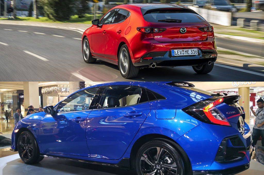 Honda Civic RS Vs Mazda3