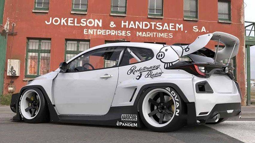 Modifikasi Toyota Yaris Rocket Bunny