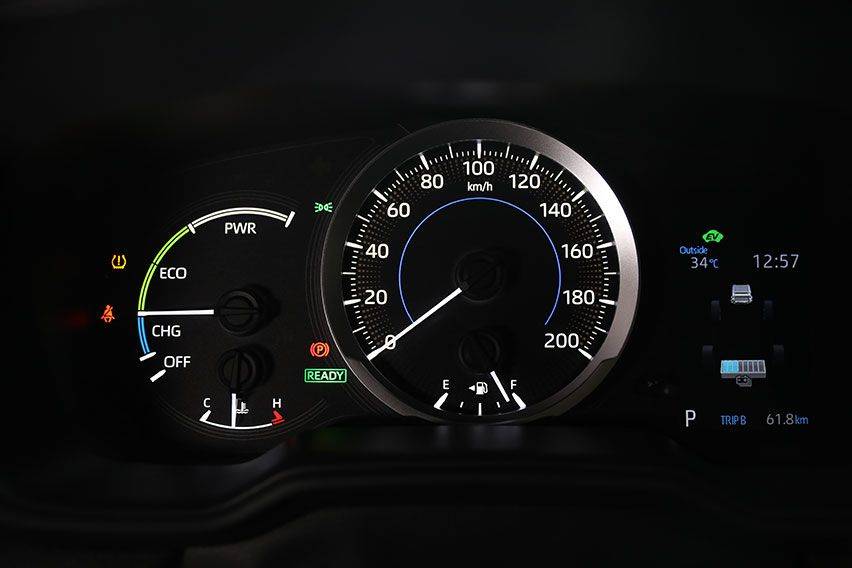 Toyota Corolla Cross Hybrid speedometer