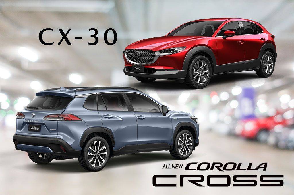 KOMPARASI Toyota Corolla Cross Vs Mazda CX30, Laga Dua SUV