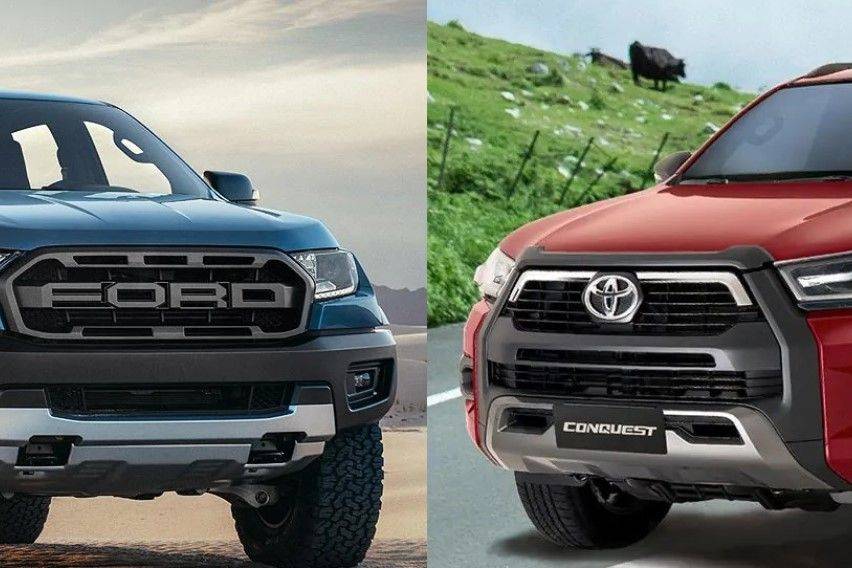 Pickup truck comparo: 2020 Ford Ranger Raptor vs. 2021 Toyota Hilux ...