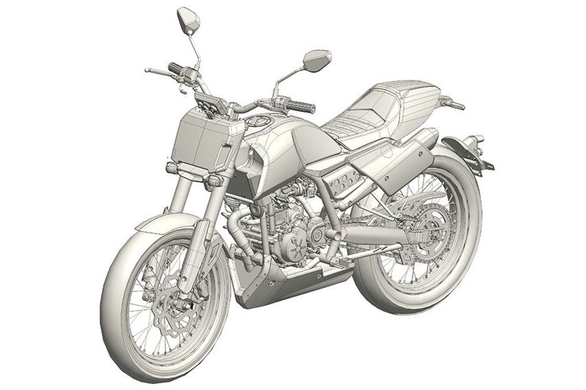 Reka Gambar Aprilia Flat Tracker, Hasil Pengembangan Zongshen dan Piaggio Reka Gambar Aprilia Flat Tracker, Hasil Pengembangan Zongshen dan Piaggio