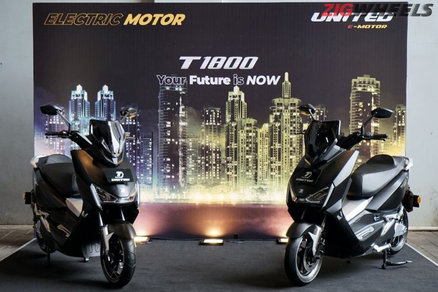 United Bike Luncurkan EMotor T1800, Skuter Listrik Bergaya Maxi Scooter