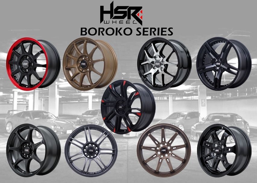 HSR Boroko Series, Pelek Khusus Modifikasi Bergaya JDM HSR Boroko Series, Pelek Khusus Modifikasi Bergaya JDM