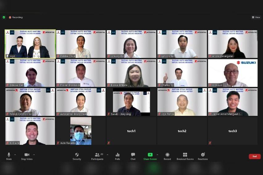 Suzuki Matina groundbreaking virtual ceremony