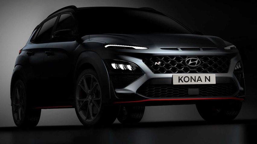 Menjelang Peluncuran, Hyundai Sebar Wujud Utuh Kona N Hyundai Kona N teaser