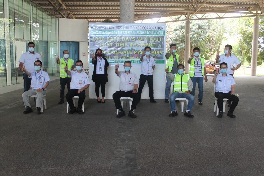 Mitsubishi PH reaches 1,000 'safe days' milestone MMPC employees reach 1000 safe days milestone