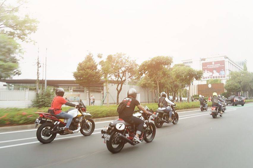 OTO sunmori bareng moto guzzi