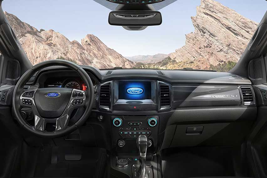Ford Everest interior - Tech-rich SUVs: Chevrolet Trailblazer vs. Ford Everest