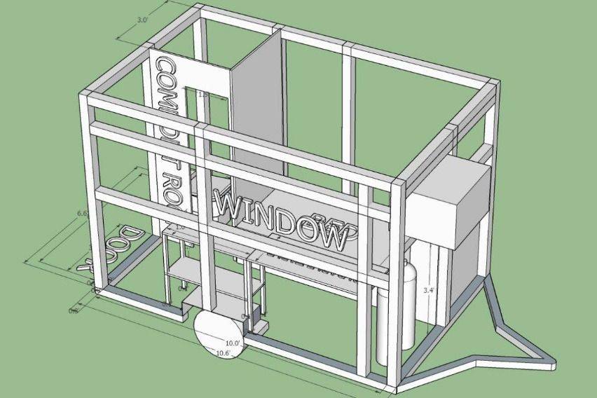 Atoy Llave's trailer-type quarantine facility