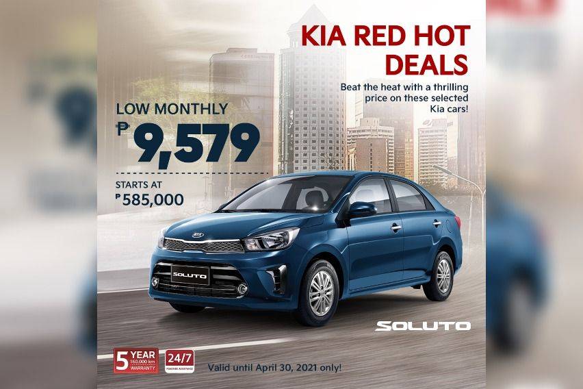 Kia Soluto April 2021 deal