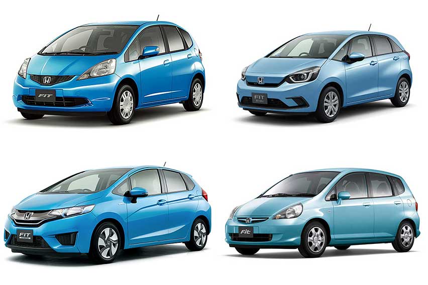 Through The Years Honda Jazz Generations