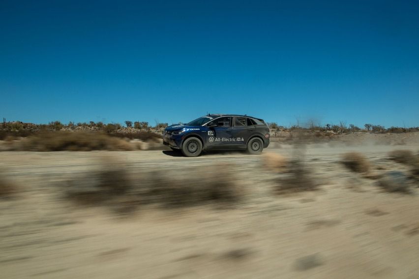 Volkswagen EV SUV ID.4 completes Mexican 1000 race Volkswagen EV SUV ID.4 at the Mexican 1000 race