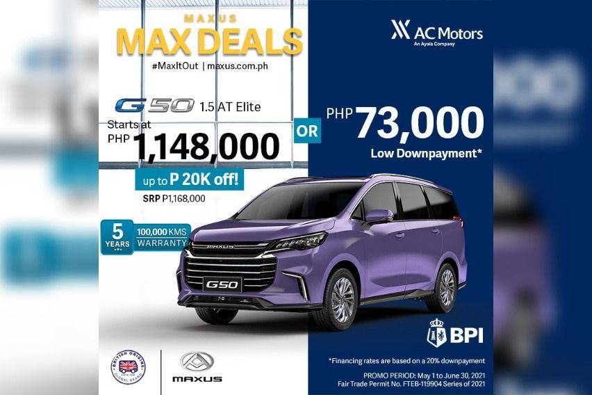 Maxus G50 June promo