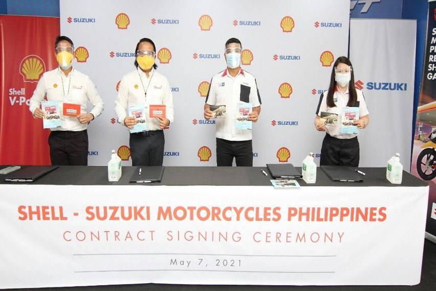 Pilipinas Shell inks partnership with Suzuki Philippines motorcycle division