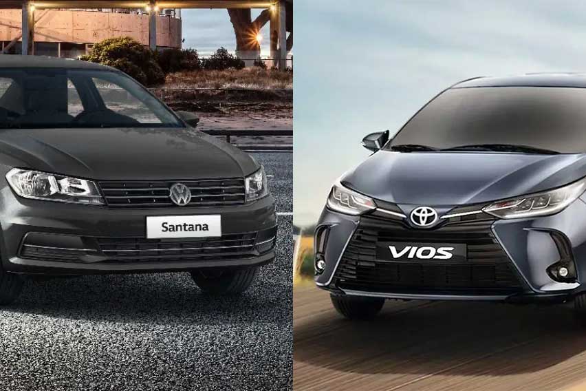Small sedan stakes: Volkswagen Santana vs. Toyota Vios Small sedan stakes: Volkswagen Santana vs. Toyota Vios