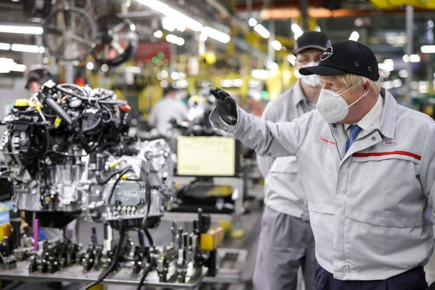 UK Prime Minister Boris Johnson visited the Nissan Sunderland plant