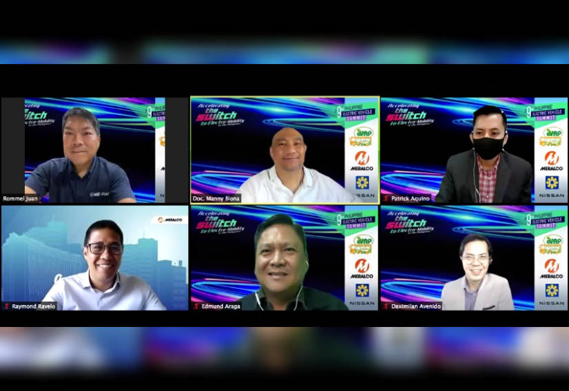 Panelists at the virtual press conference for the 9th Philippine Electric Vehicle Summit