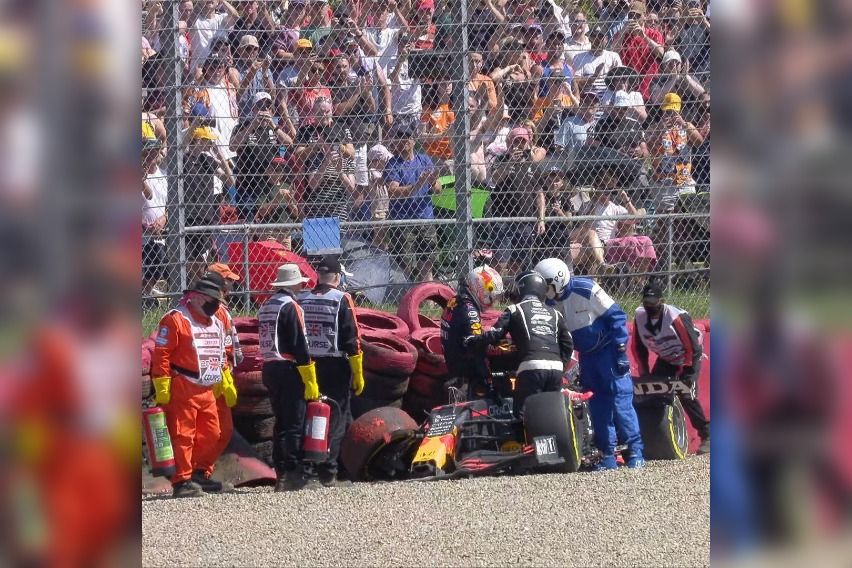 max Verstappen British Grand Prix crash