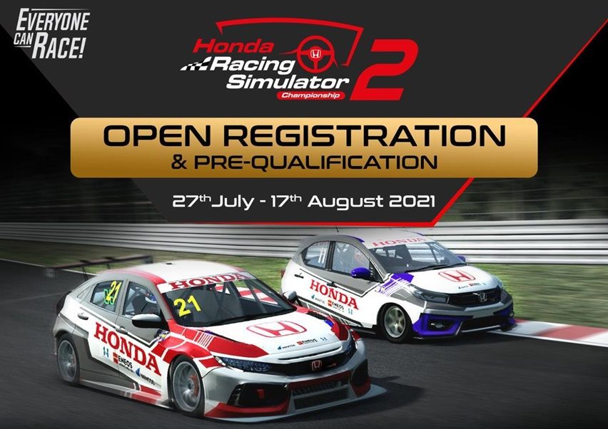 Honda Racing Simulator Championship Musim Kedua, Kelasnya Lebih Banyak dan Pakai Mobil Baru HRSC