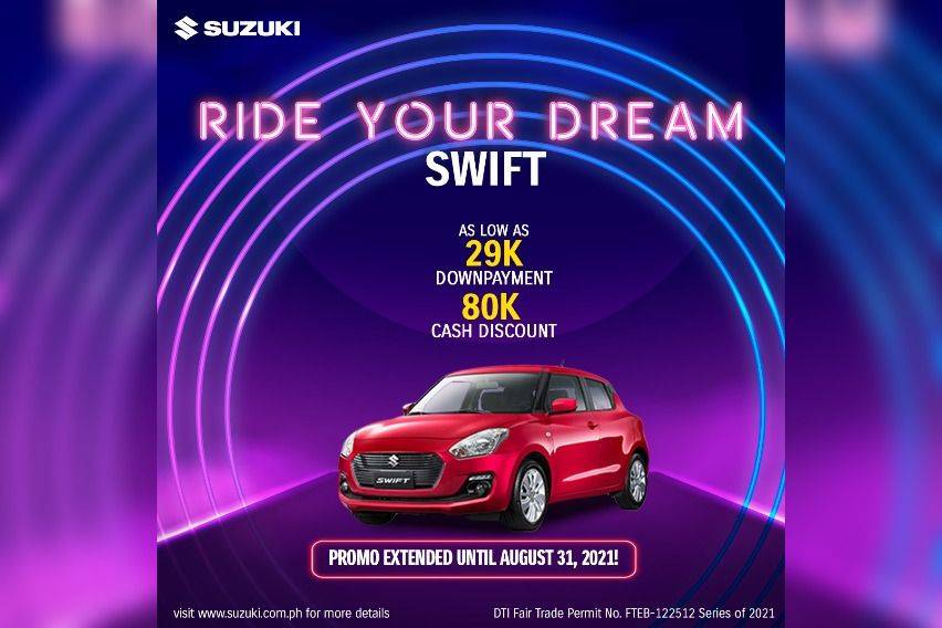 Suzuki PH Ride Your Dream promo for Swift