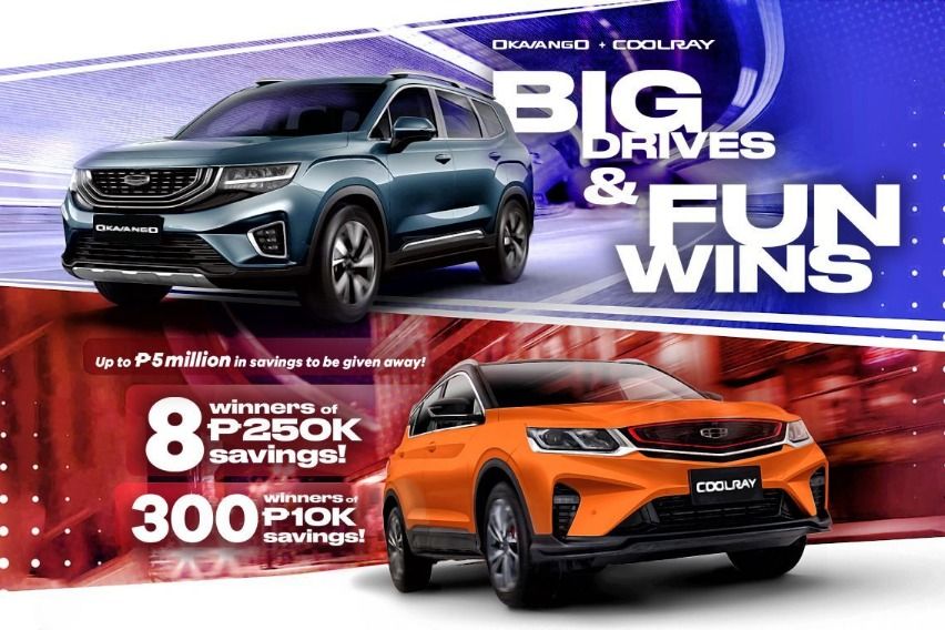 Geely PH to raffle off huge savings in latest test drive promo Geely PH test drive promo banner