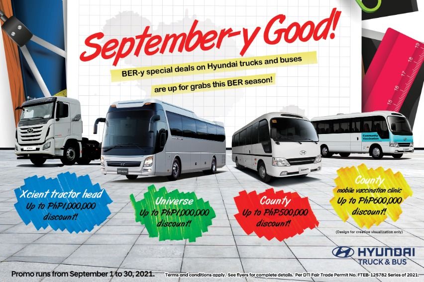 Hyundai PH rolls out 'September-y Good' deals on County, Universe, Xcient CVs