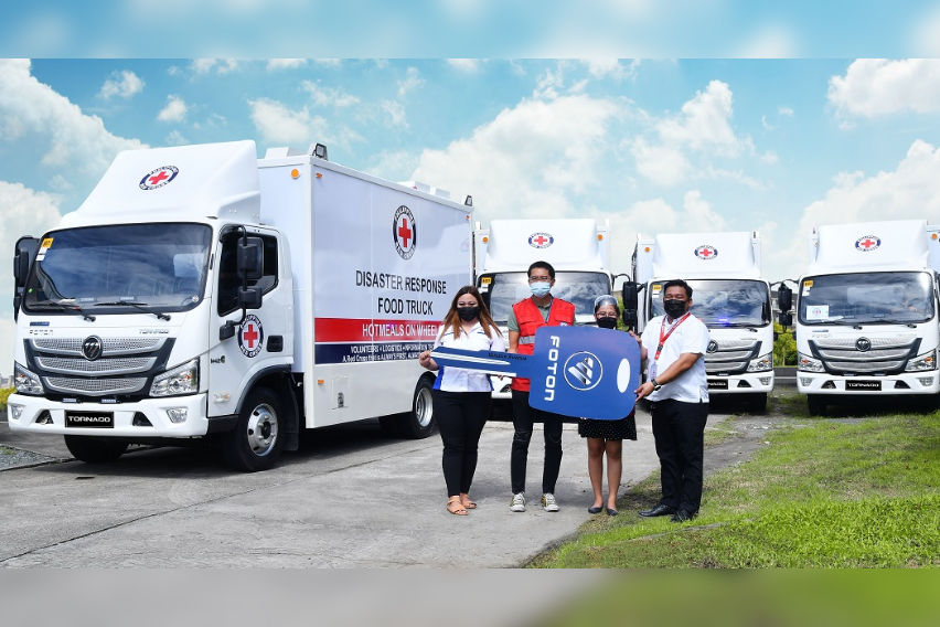 PH Red Cross gets 4 food trucks from Foton