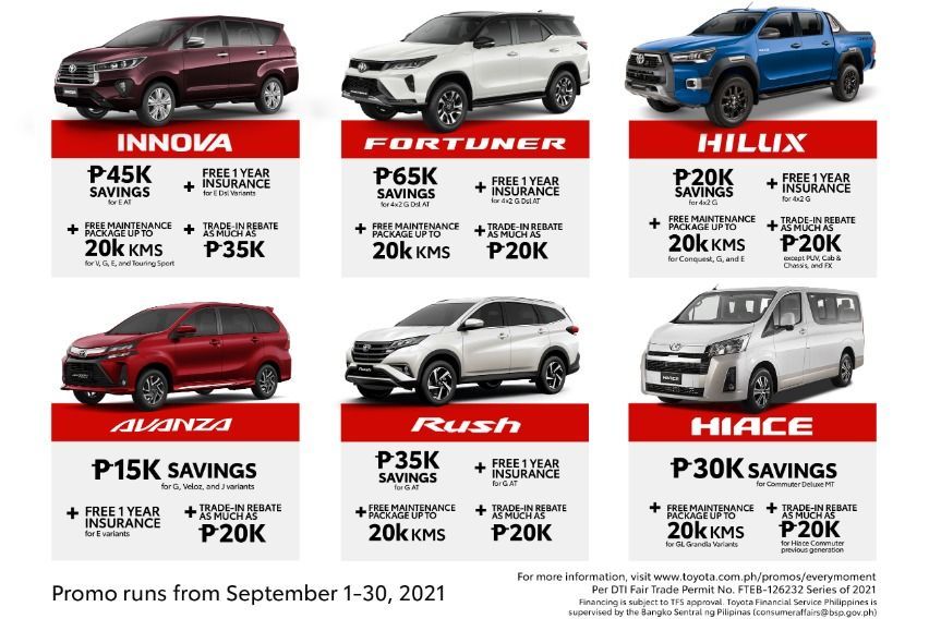 Toyota PH rolls out promos, free PMS with 'Make Every Moment Count'