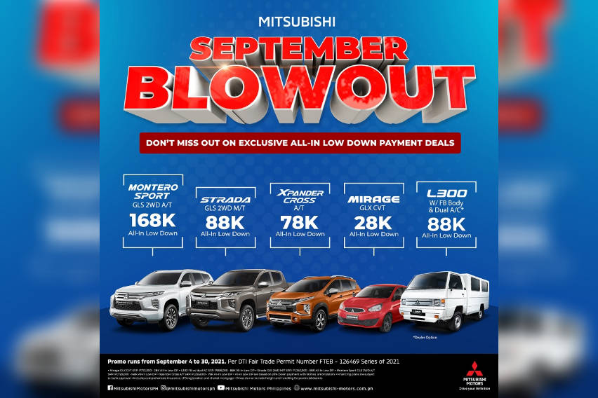 Mitsubishi September Blowout Promo