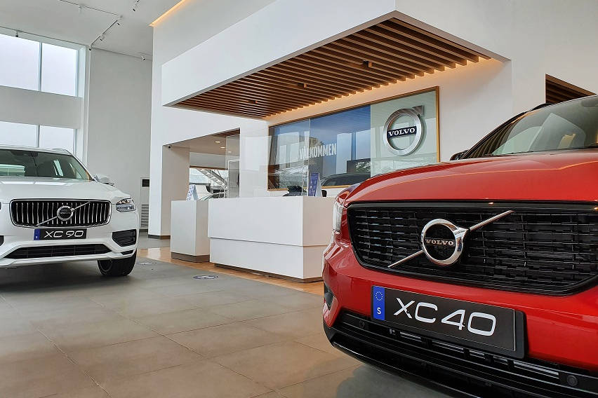 Volvo showroom