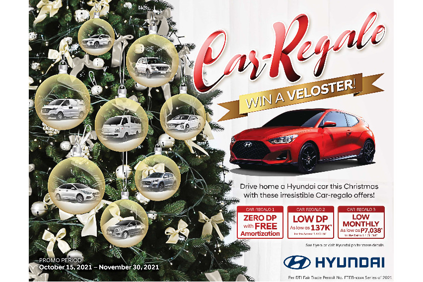 Get a chance to drive home a Veloster with Hyundai’s ‘Car-Regalo’ promo Get a chance to drive home a Veloster with Hyundai’s ‘Car-Regalo’ promo