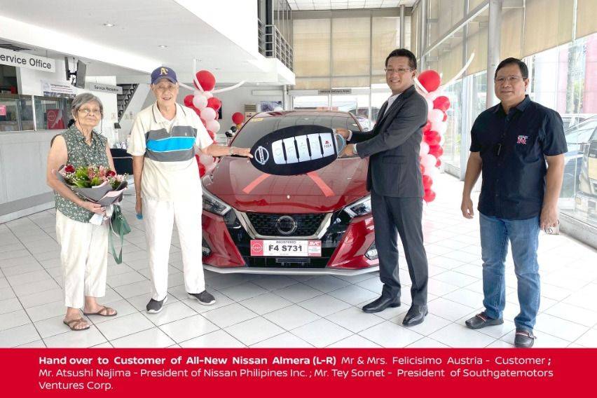 Turnover of all-new Nissan Almera to Felicisimo Austria Jr. 