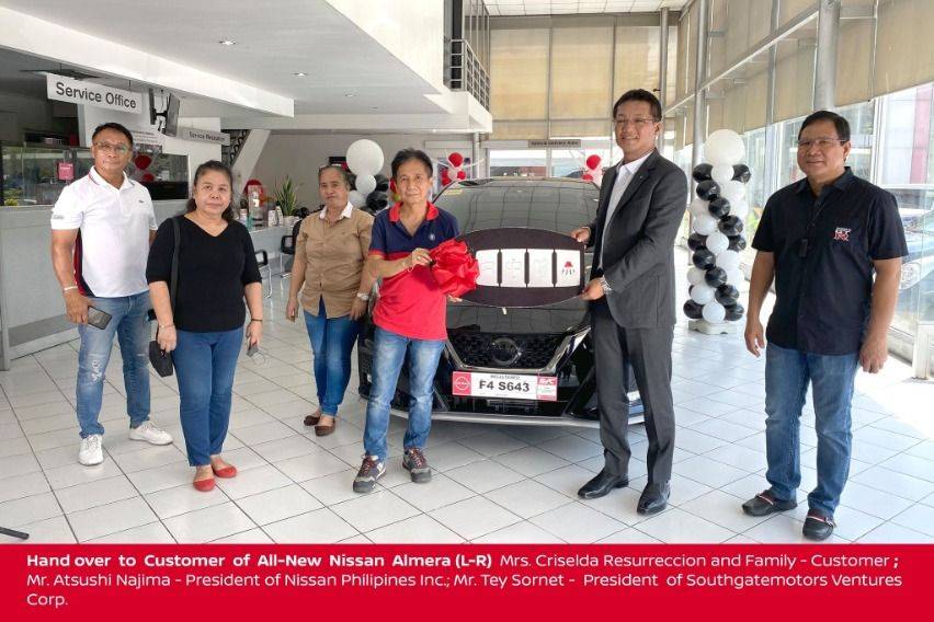 Turnover of all-new Nissan Almera to Criselda Resurreccion