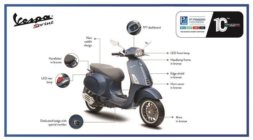 Vespa Sprint 10th anniversary