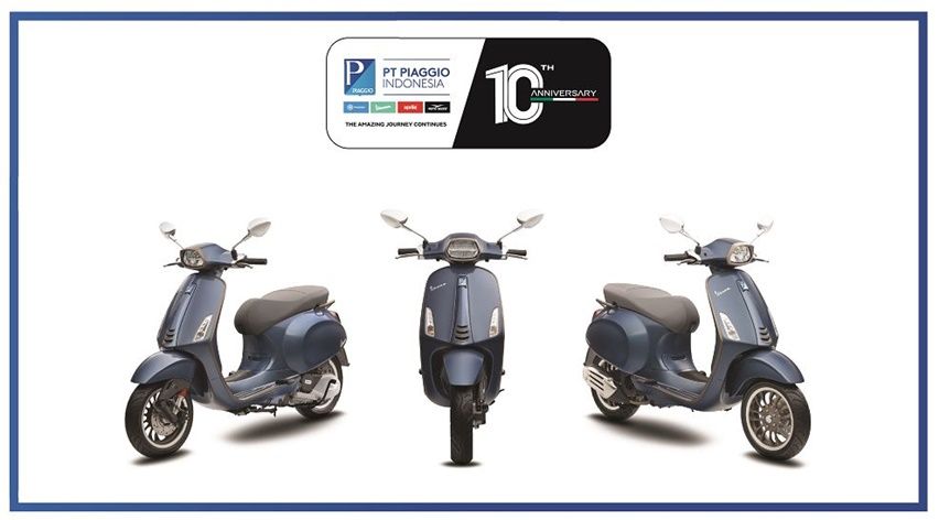 Vespa Sprint 150 i-get ABS 10th Anniversary Dijual Terbatas, Apa Istimewanya? Vespa Sprint 10th anniversary