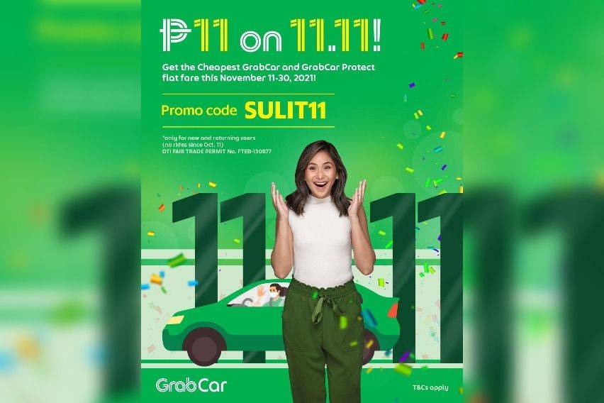 Grab P11 on 11.11 promo